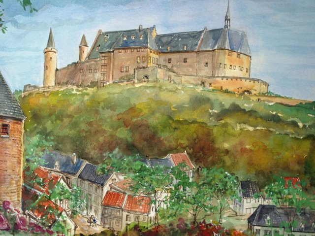 kasteel op heuvel